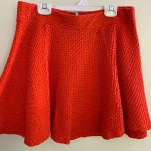 Bright Salmon Mini Skirt